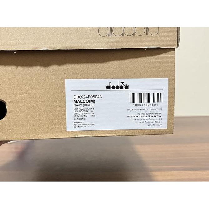 Sepatu Sekolah Olahraga Casual Pria Diadora Malco Navy Biru Original