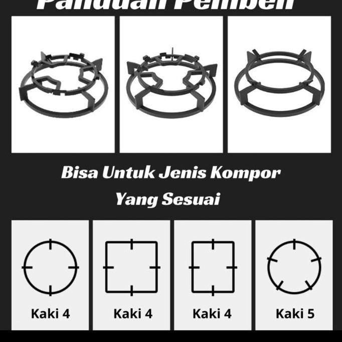 tatakan/dudukan kompor gas untuk panci kecil