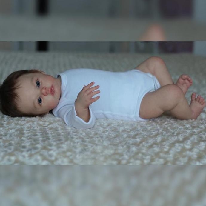 Youn Mainan Boneka Bayi Newborn Mirip Asli Bahan Silikon Untuk Anak