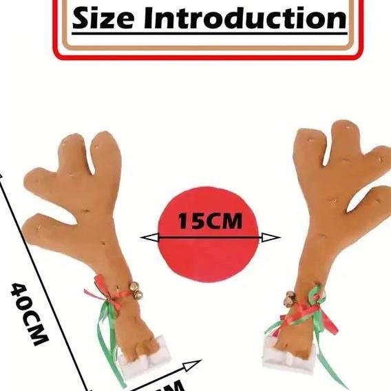Tanduk Rusa Mobil Dekorasi Natal Hiasan Tanduk Rusa Ukuran Jumbo