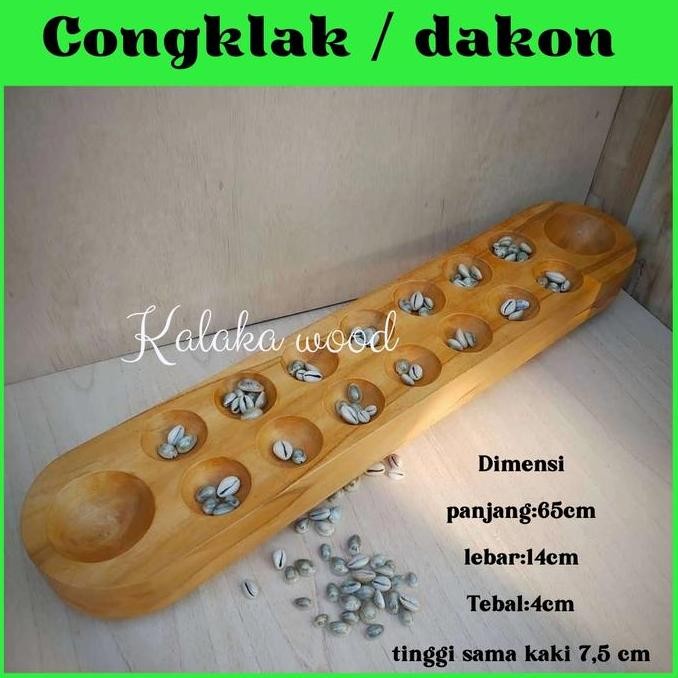 Ready Congklak dakon kayu