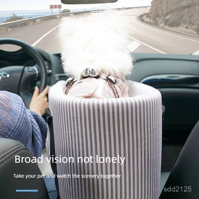 Kursi keamanan hewan peliharaan di konsol tengah mobil, alas tidur anjing, perlengkapan mobil, alas 