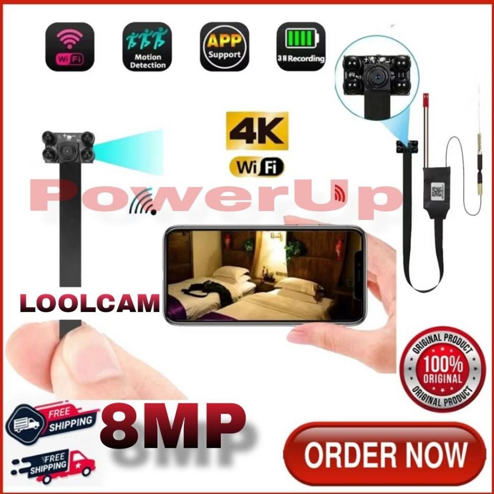 Kamera Pengintai IP SPY CAMERA JARUM WIFI FULL HD1080P /4k MODE  KAMERA JARUM SPY MINI kamera cctv