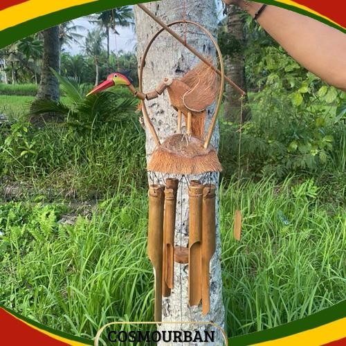 Big Sale Lonceng Angin Bambu Motif Burung - Genta Angin Bambu - Gantungan Bambu - Lonceng Bambu - Lo