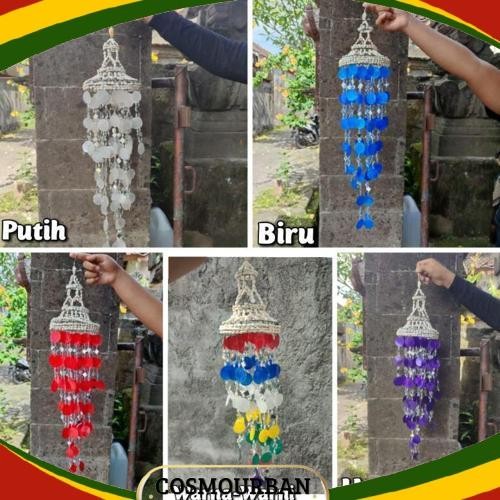 Gercep Lonceng Angin Kerang - Wind Chime - Kerang Gantungan - Kerang Kap Lampu - Kerang Dekorasi - K
