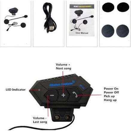 BT12 HEADSET BLUETOOTH HELM BT12 WIRELESS ALTERNATIF INTERCOM ORIGINAL