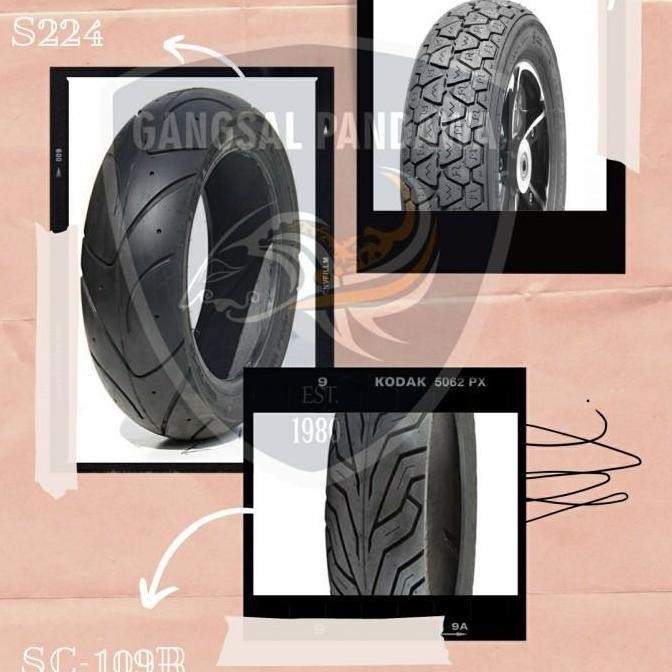 Ban Luar Vespa 100/90-10 Tubeless Delitire SC-111