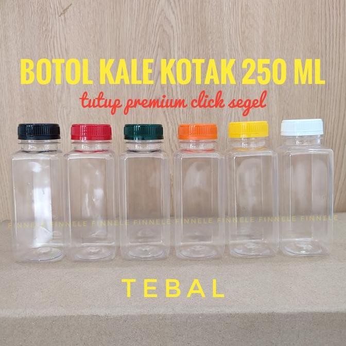 Botol Kale Kotak 250 ml / Botol Kick / Botol Jus / Botol Kopi