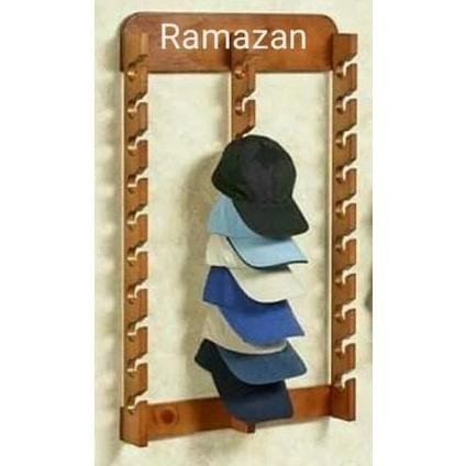 Rak Gantungan Topi Rak Display Topi/Rak Gantungan Peci
