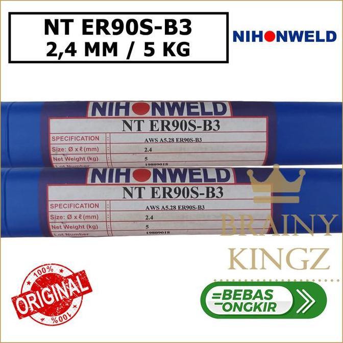 TERBARU Kawat las Nihonweld NT ER 90S-B3 uk 2.4 mm