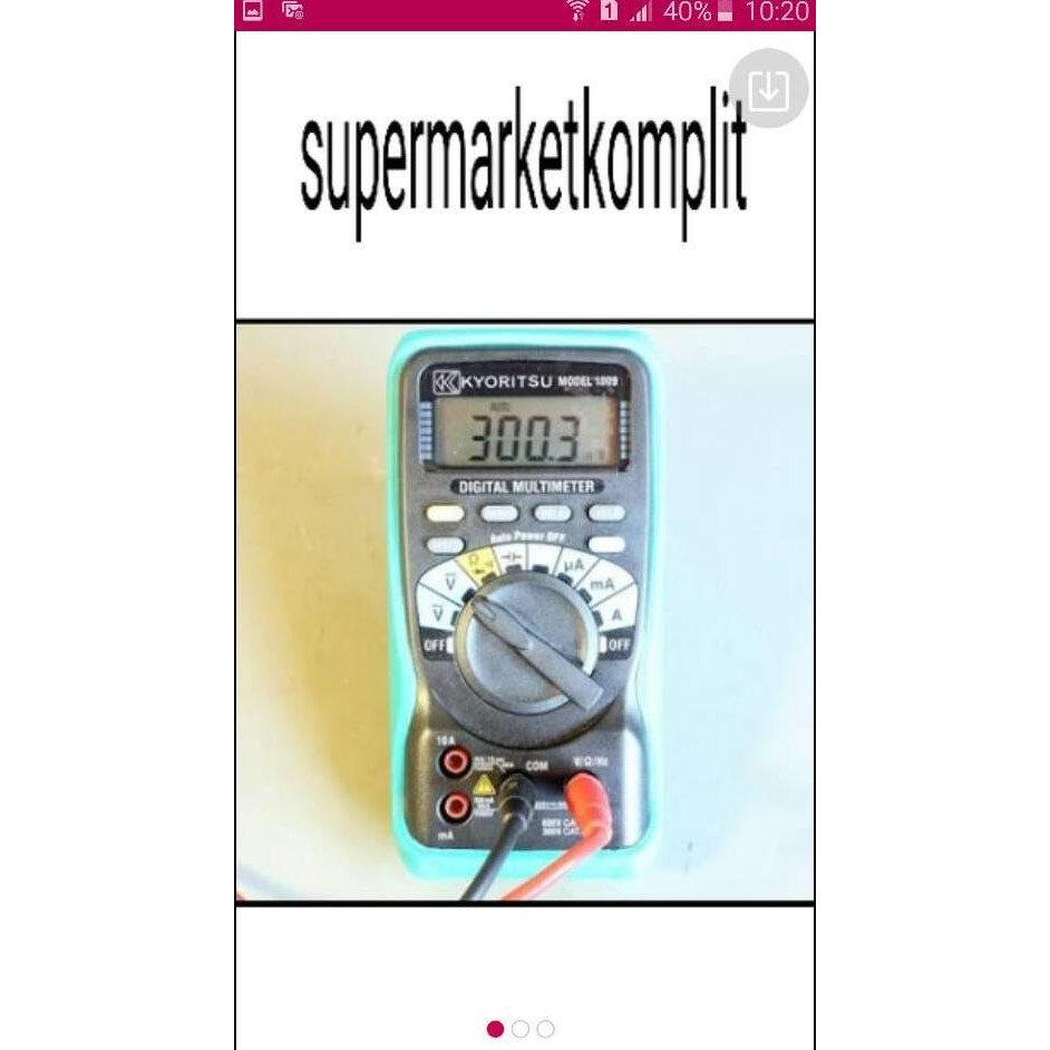 TERBARU - kyoritsu digital multimeter type 1009 multitester 1009