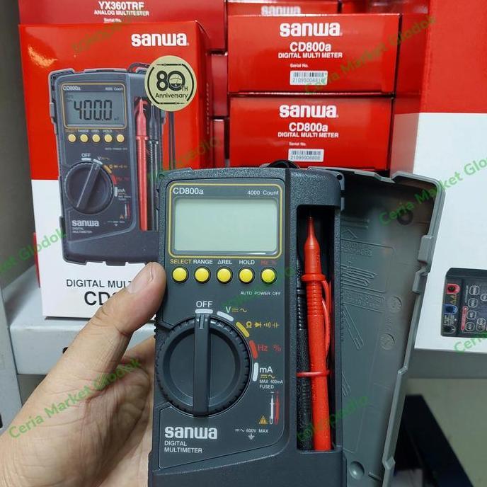 TERLARIS - Multitester digital sanwa cd800a avometer cd 800 a sanwa