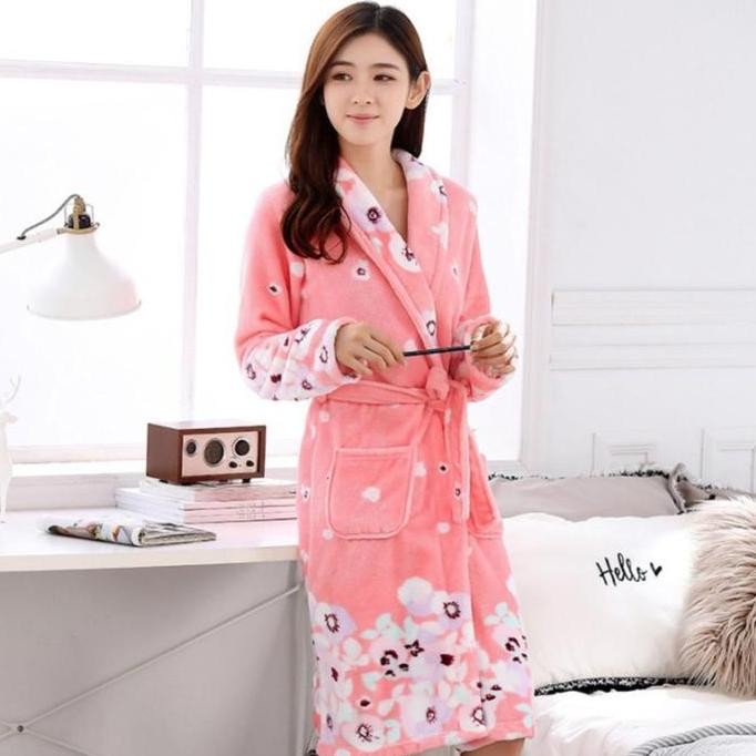 Baju handuk kimono wanita mandi dewasa Import korea