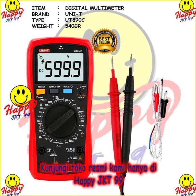 NEW - AVOMETER DIGITAL UNI-T TYPE MULTITESTER UT890C UT 890 C UT890 890C