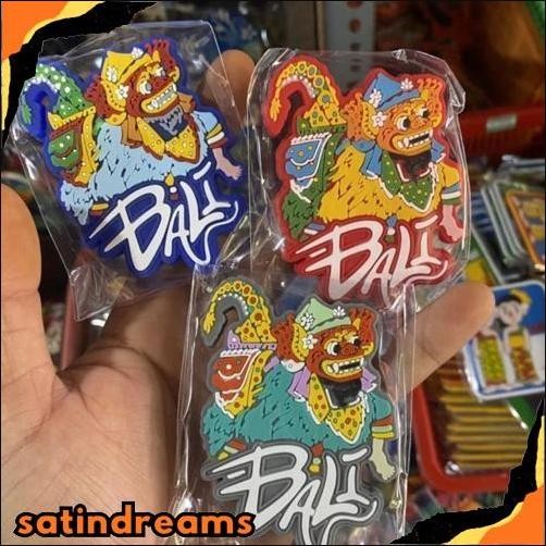 Gercep Magnet Karet Tradisi Bali - Magnet Karet Barong Bali - Magnet Pulau Bali - Magnet Kulkas Bali
