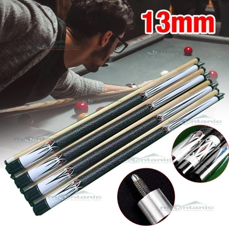 Iq45 Beli Lokal Tongkat Biliar 57" 1/2 Ujung 12.5Mm Permainan Latihan Kolam Kayu Stik Biliar - Stick