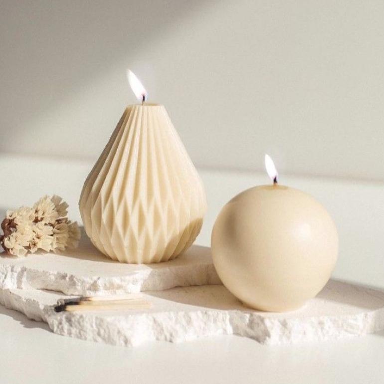 Fx-2 Pilih Lokal Rocl Lantern Pillar Candle / Korean Aesthetic Candle Room Decor Tr24 Fx-2