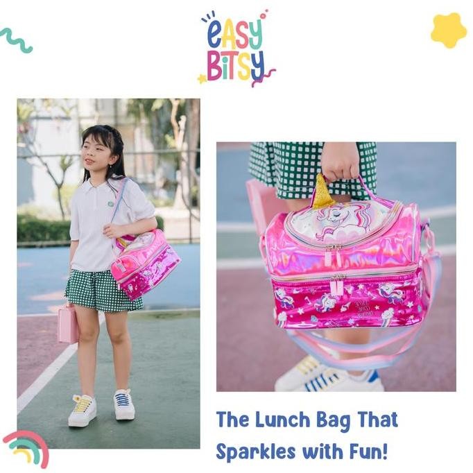 Easy Bitsy - Tas Bekal Anak  Laki-Laki Perempuan Lunch Bag Box Tempat Makan TK SD - Petty