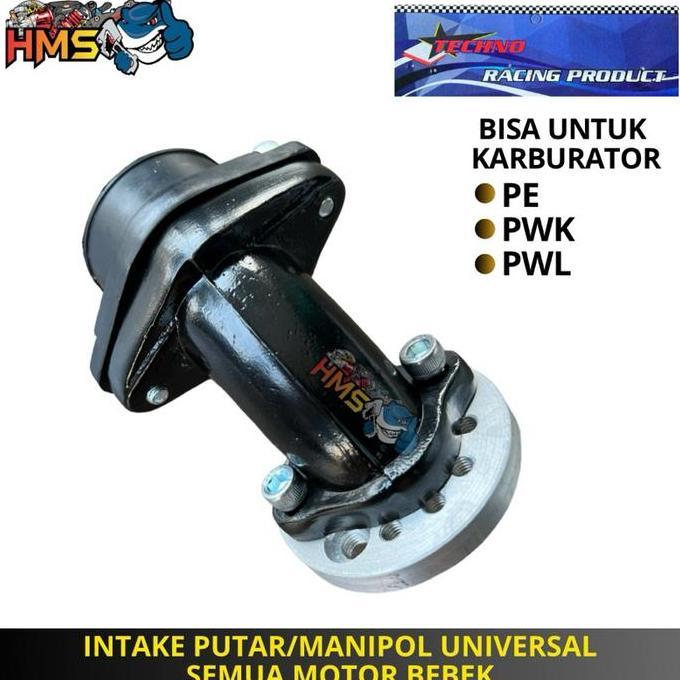 # Intake Manipol Intek Manipul Manifold Leher Angsa Karet Maniful Miring Putar Steel Karbu Karburato