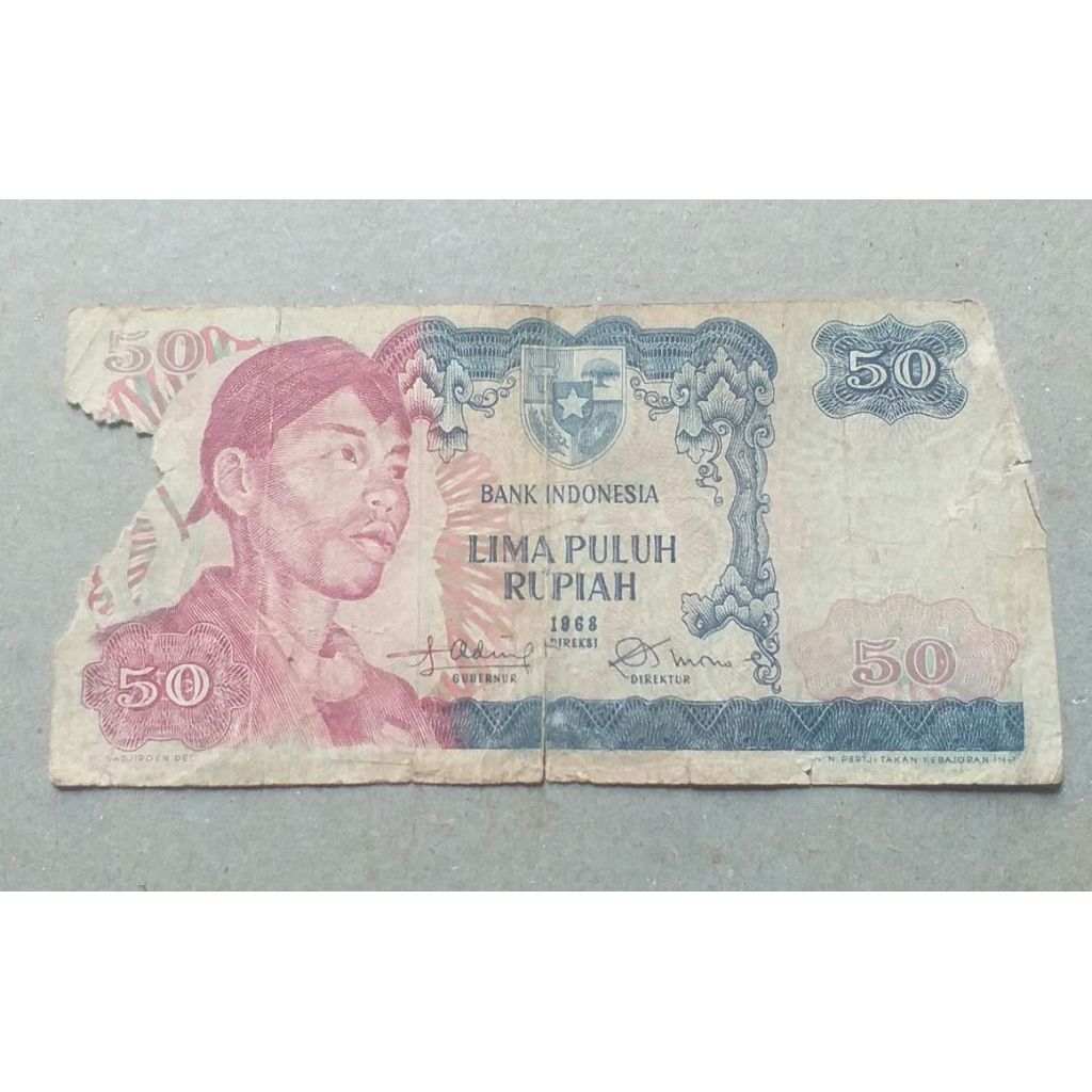uangkuno 50rupiah tahun 1968