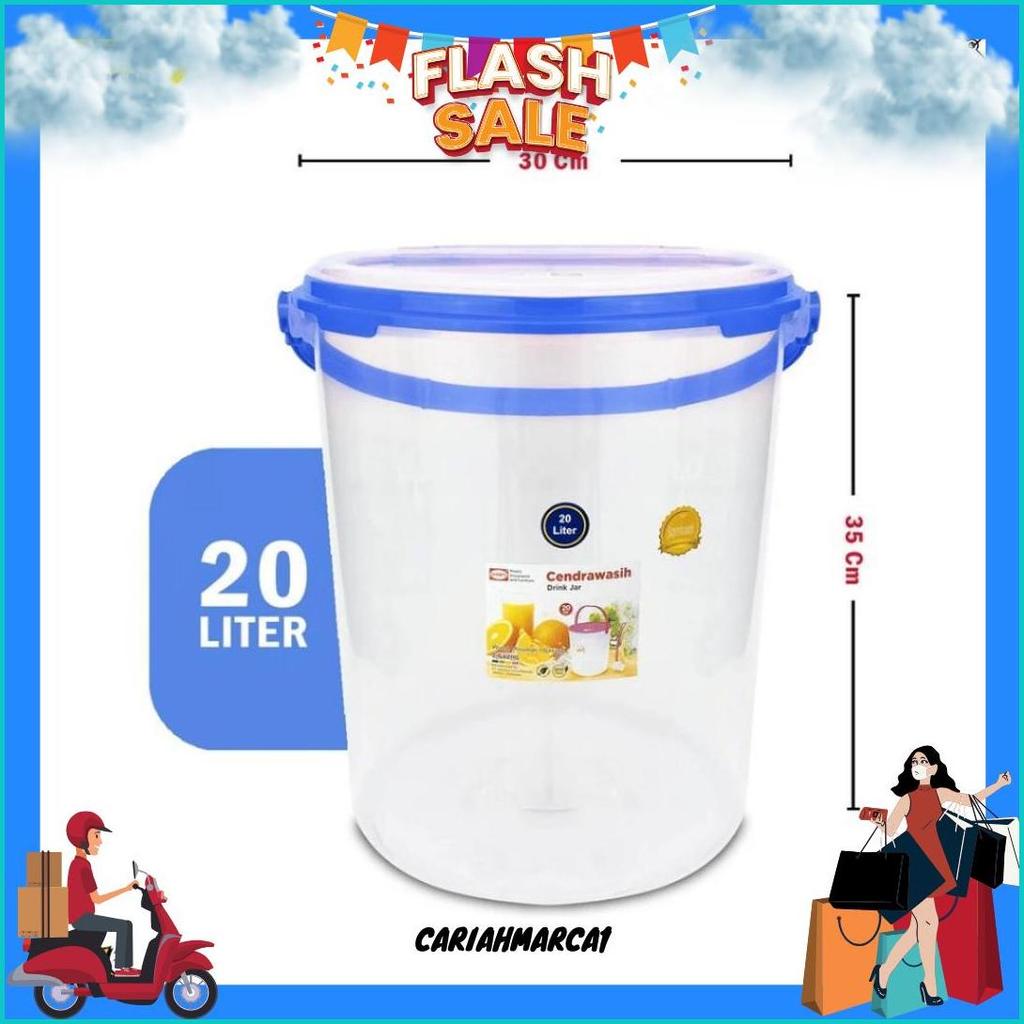 Shinpo - Toples Gayung 20 Liter Toples Es Buah Toples Es Kelapa Akuarium Es Toples Plastik Termurah 