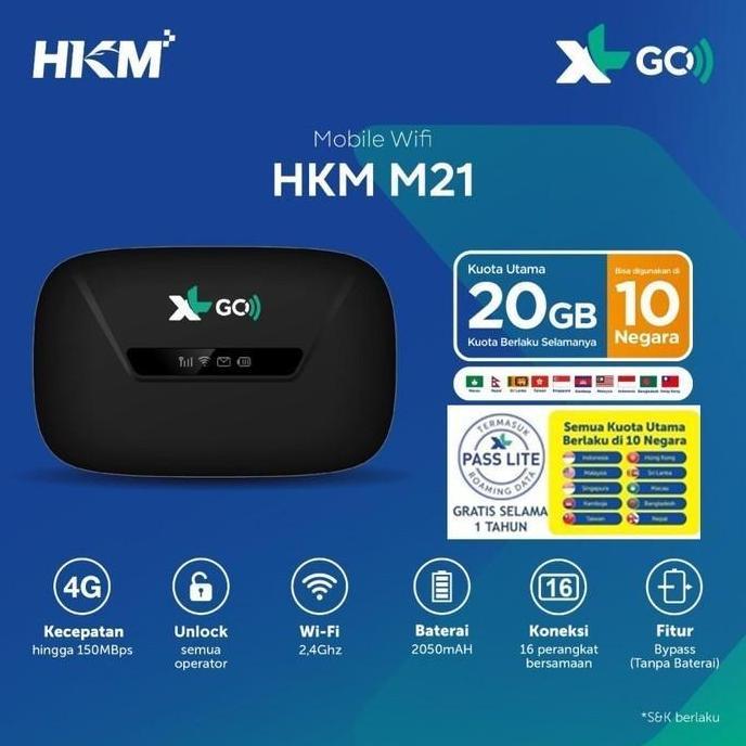 TERBARU - Mifi XL GO Modem Wifi 4G All Operator Free Perdana XL GO IZI - ByPass