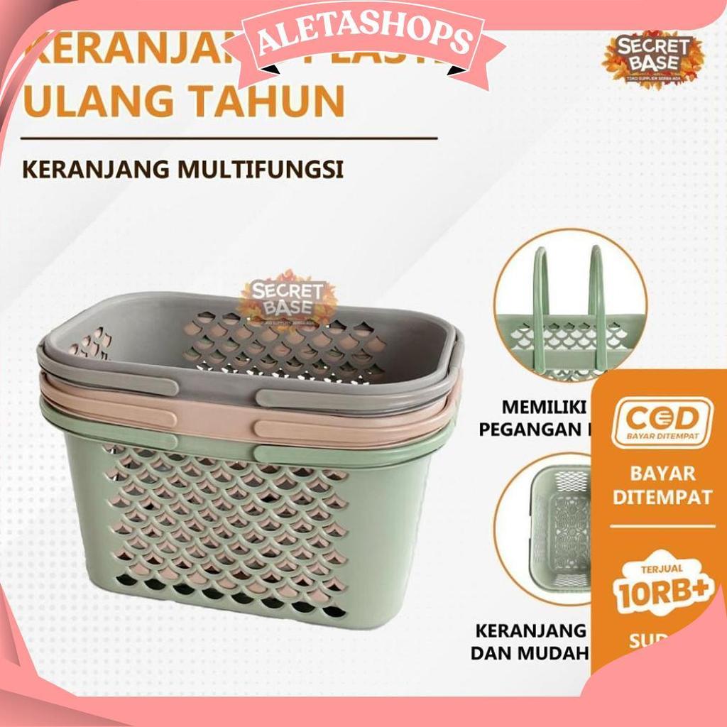 Mini Keranjang Mandi - Keranjang Plastik Serbaguna / Keranjang Parcel Best Seller