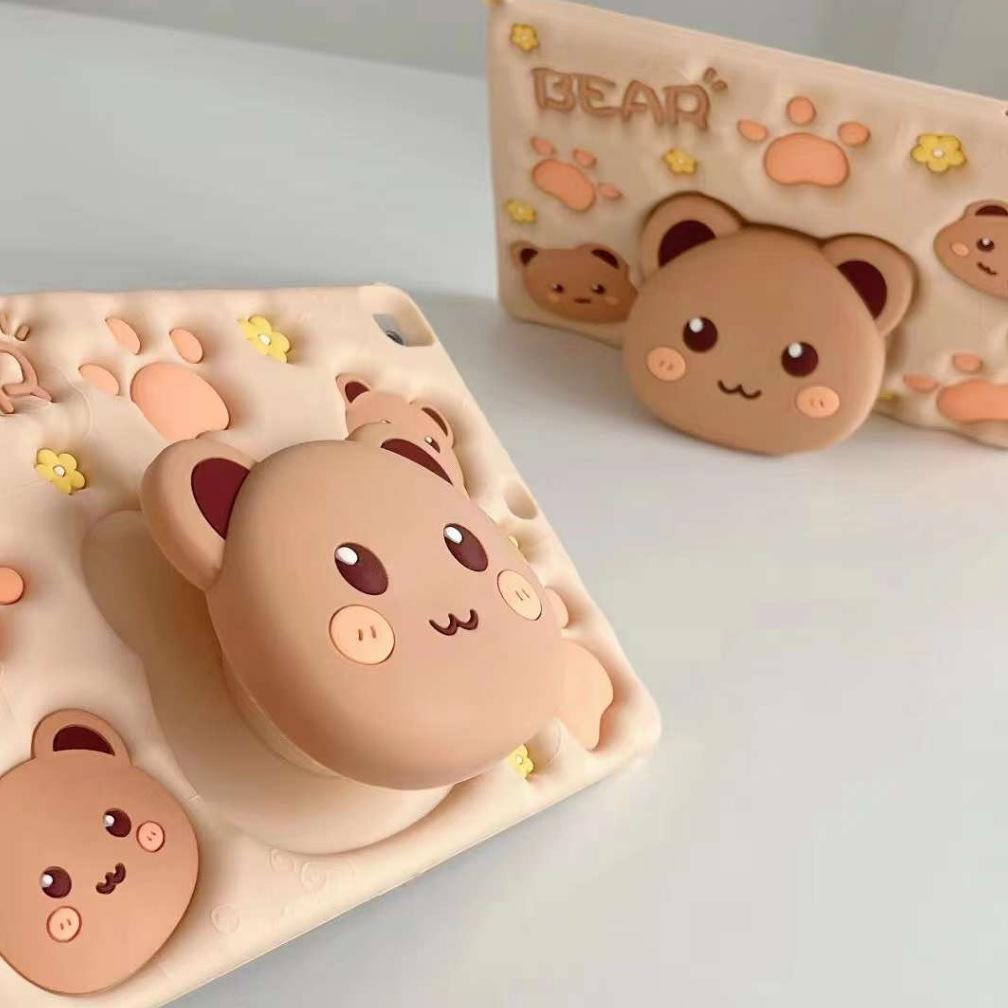 xqxm Samsung Tab A9/ A9+/ A7 Lite/ S6 Lite/ A8 x205/A 8.0 T295 Casing Lanyard Pop Up Soft Case Stand