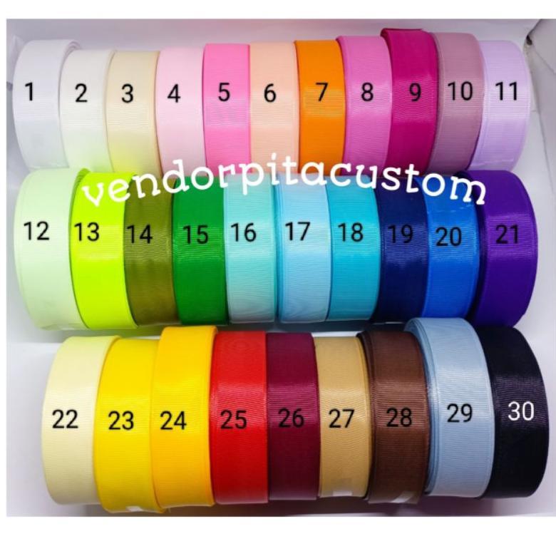 Special - Pita custom | pita sablon | pita label | pita satin | pita grosgrain l cetak pita custom