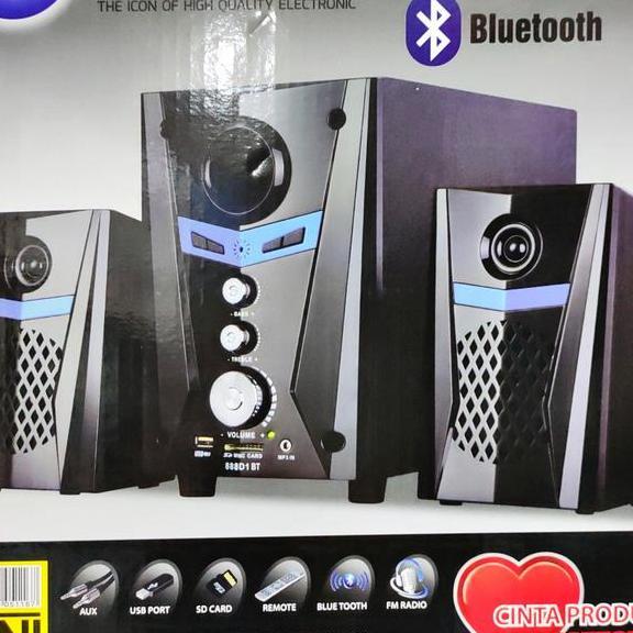 Speaker Bluetooth Bsoud Mega Bass Gmc 888D1 Bt
