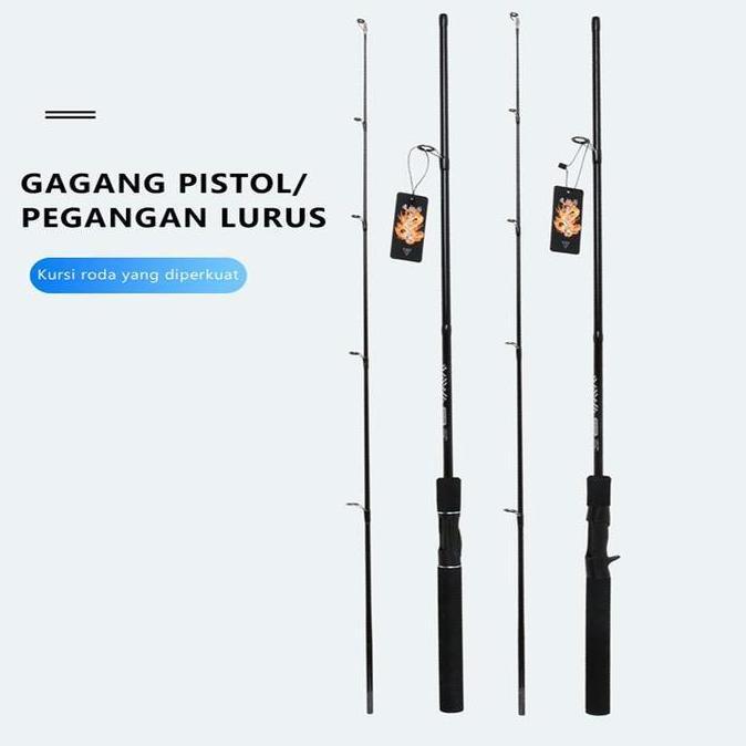 FINESSE Joran Pancing Cast Murah Joran Fiberglass Kuat 50kg Joran Pembersih Joran Gagang Senapan Mur