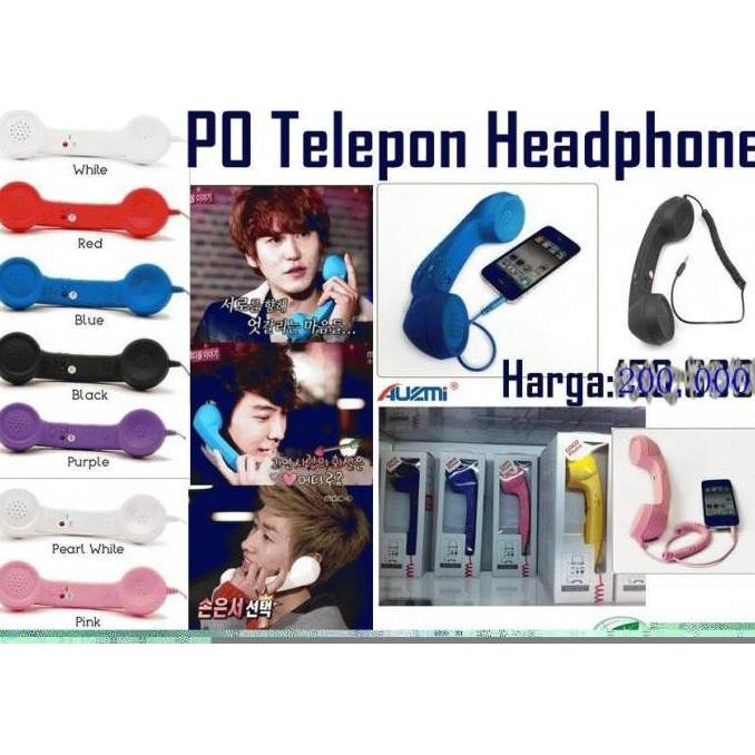 MILLIE- Cocophone (headphone Bentuk Gagang Telepon) Unik **