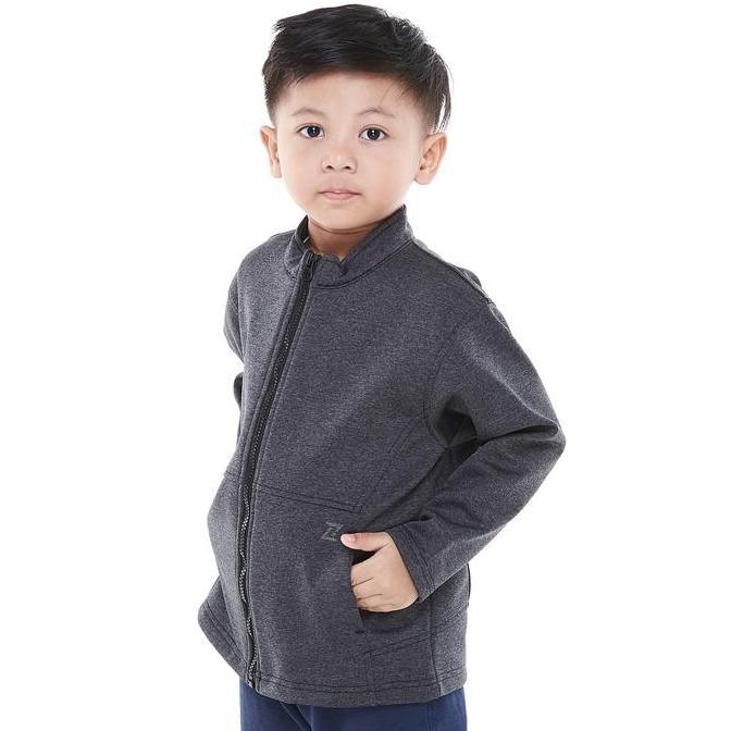 ZOLEKA Meelo Jaket Traveling Tahan Angin Unisex Anak - Misty Grey