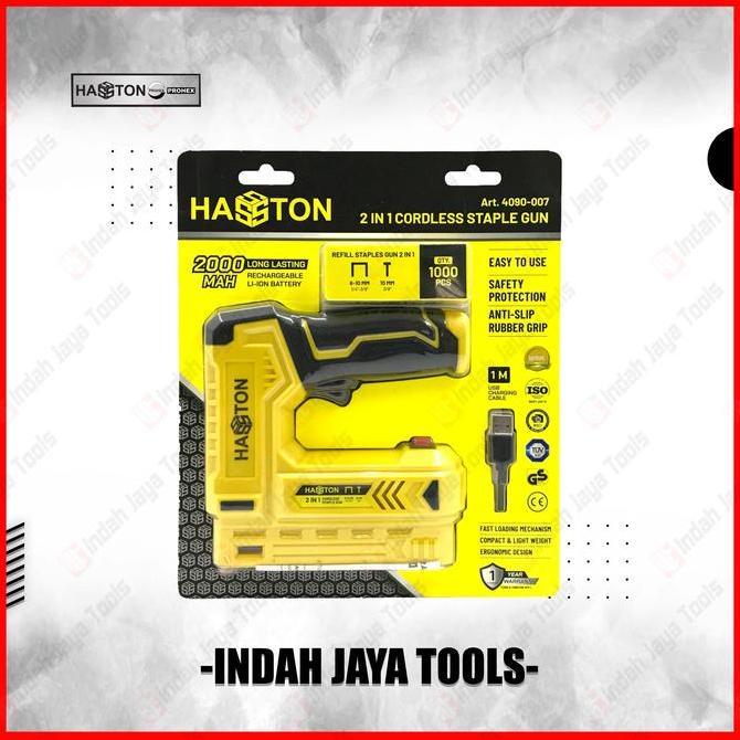 HASSTON 4090-007 Cordless Stapler - Mesin Paku Staples Tembak Baterai