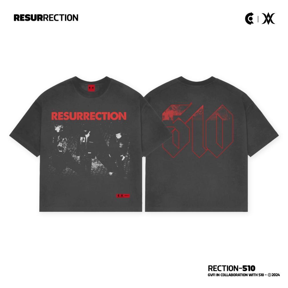 GVFI X 510 Rection-510 Oversized T-Shirt Dark Grey