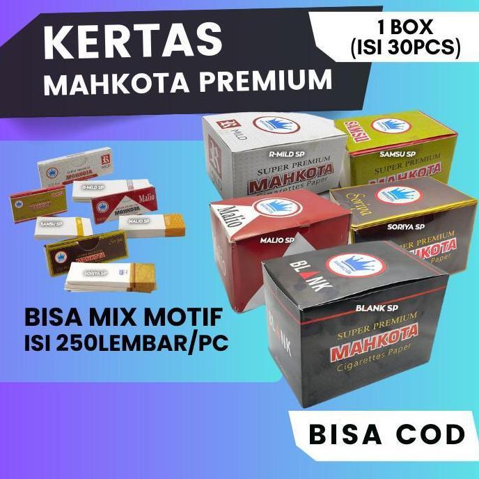 Kertas Mahkota Premium 1box (isi 30pcs) Bisa Mix -kertas motif