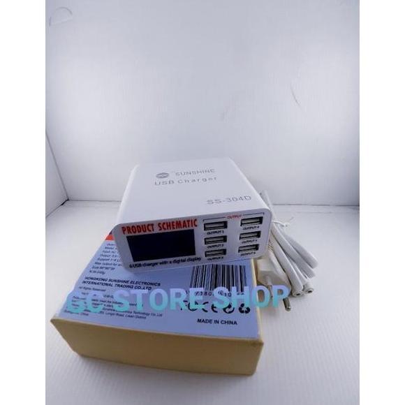 Box charger sunshine 304d 6 usb port
