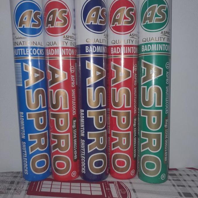 Shuttlecock Kok Badminton Cock Bulutangkis Aspro Biru Tua Original