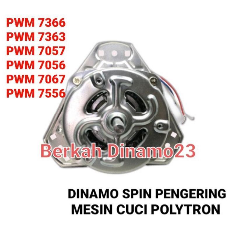 Dinamo Pengering Mesin Cuci Polytron PWM 7366 PWM 7363 PWM 7057 PWM 7056 PWM 7556 Spin Motor Pengeri