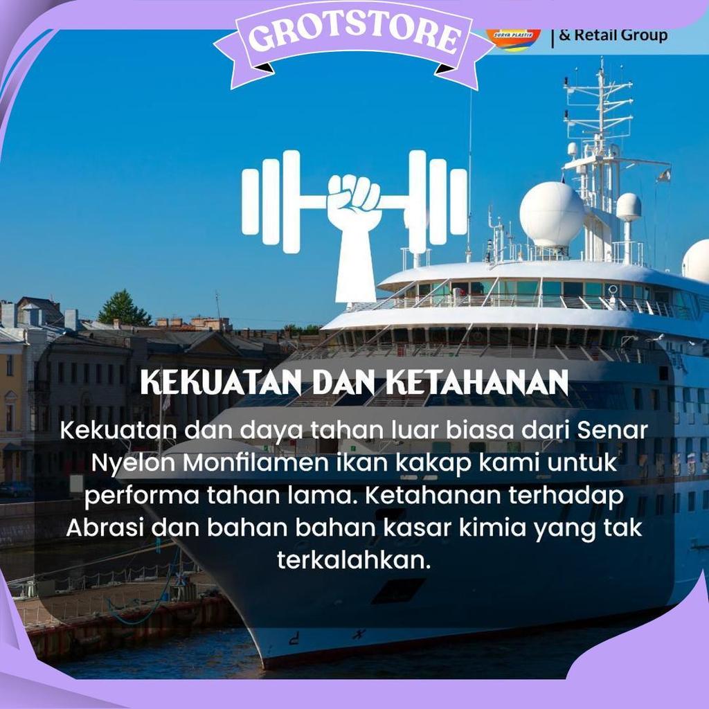 Senar Cap Ikan Kakap  Ukuran 5000 (140)  Per Roll /Tali Senar Pancing / Senar Layangan Ori