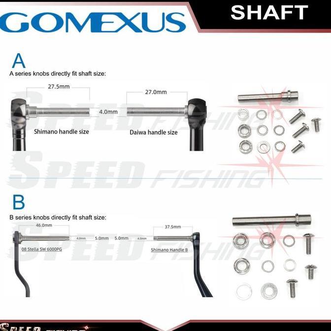Gomexus Shaft / As Untuk Knob Gomexus