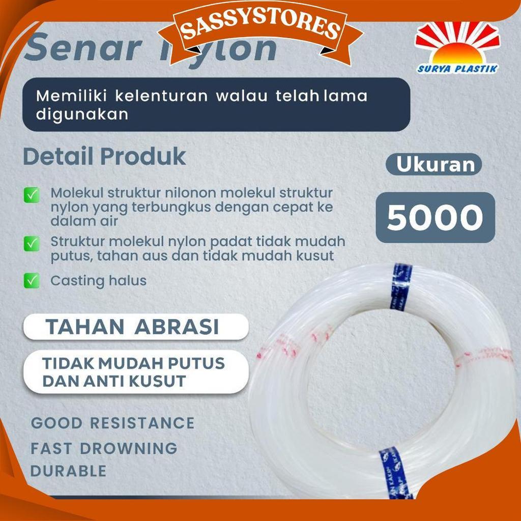 Senar Cap Ikan Kakap  Ukuran 5000 (140)  Per Roll /Tali Senar Pancing / Senar Layangan Sale