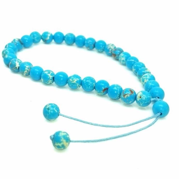 DF198>> Gelang Tasbih Pirus Persia Natural/Original Jaminan Asli.