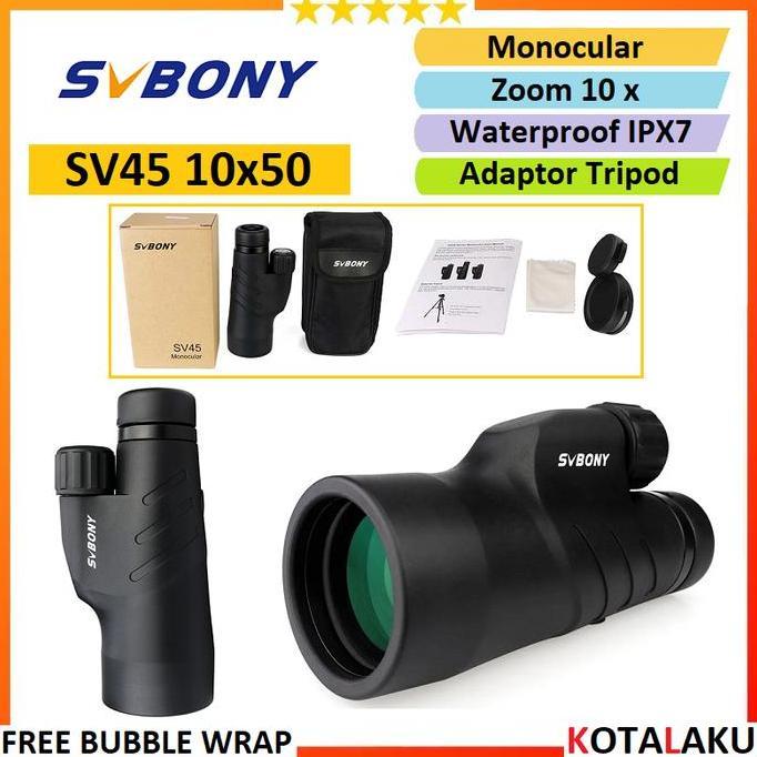VEGAPUNK- Teleskop Telescope Teropong Monocular Monokular SVBony SV45 10x50