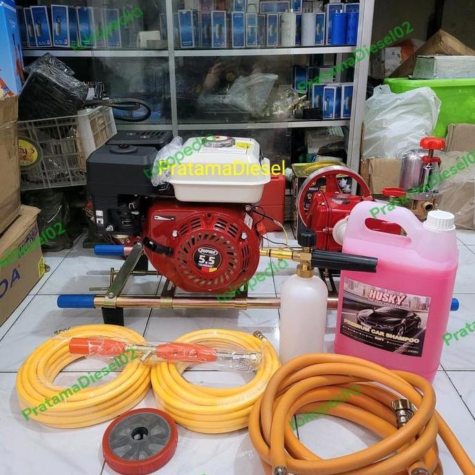 LOLOPECHKA Steam Cuci Motor Mobil Snow Foam Salju+Shampo+Selang+Stik