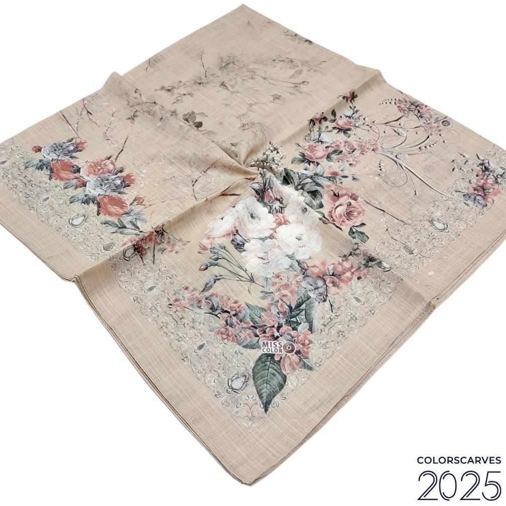 Hijab Voal - Premium Scarf - Miss Color - Motif BEYZA Series - Segi empat 120x120