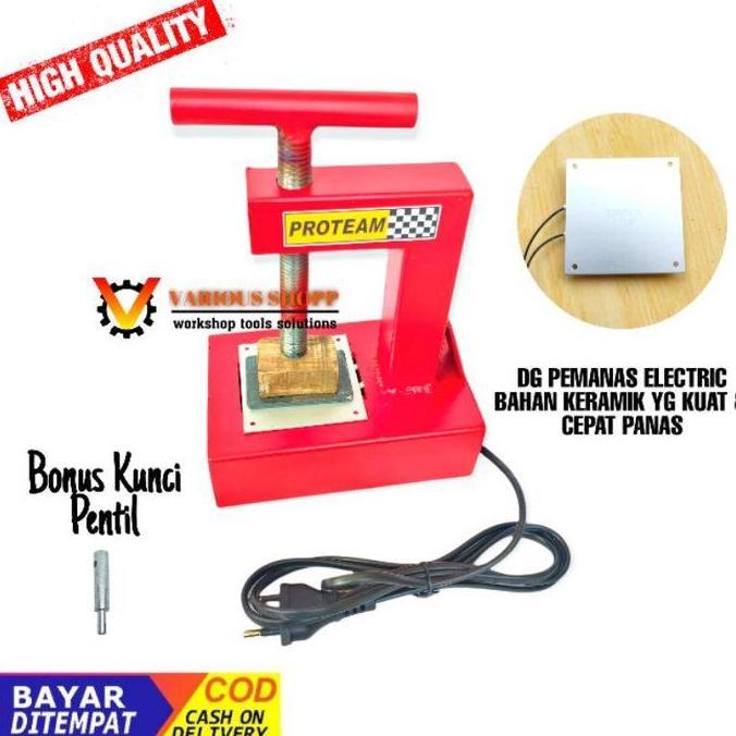 MI-GUSTASTU Alat Tambal Ban Listrik Elektrik Non Timer 2 Menit - ProTeam Original - Car, Tire