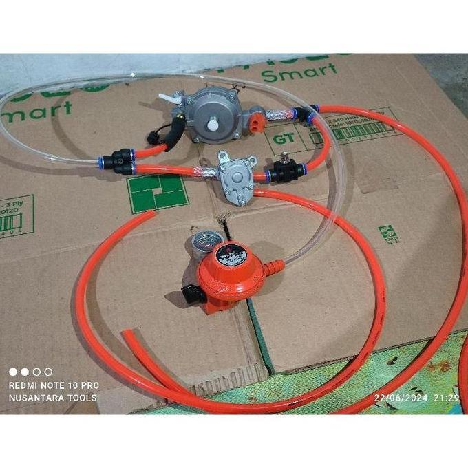 MI-GUSTASTU Konveter Kit BBG 2 Jalur untuk Semua Motor Injeksi dan Karbu - Alat, Bensin