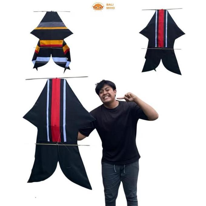 Layangan Bebean Kain 80 x 1 meter - Bebean Kain - Layangan Ikan Bali - Layangan Knockdown - Bebean K