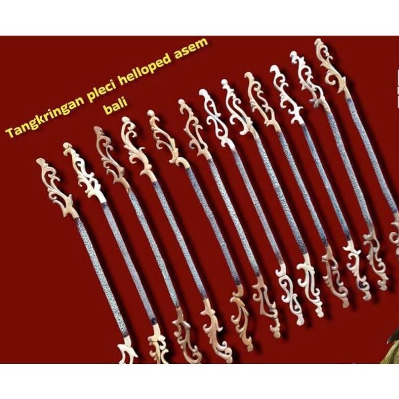 Ku09 Ed-76 Tangkringan Ukir Pleci Sogon Konin Kandang Pleci Heloped 1 Pcs 1 Batang Model Lurus Dan L